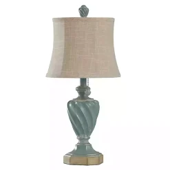 Ocean Blue and Gold Table Lamp