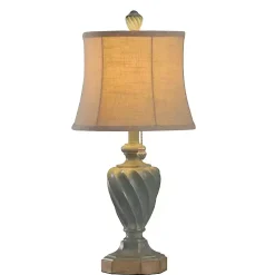 Ocean Blue and Gold Table Lamp