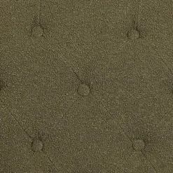 Olive Green Boucle Tufted Chair & Ottoman Set