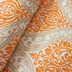 Orange Damask 4-pc. Twin/Twin XL Comforter Set