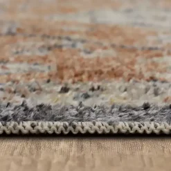 Orange Granary Floral Area Rug, 6x9