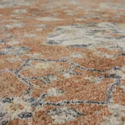 Orange Granary Floral Area Rug, 6x9