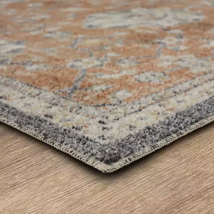 Orange Granary Floral Runner, 2x8