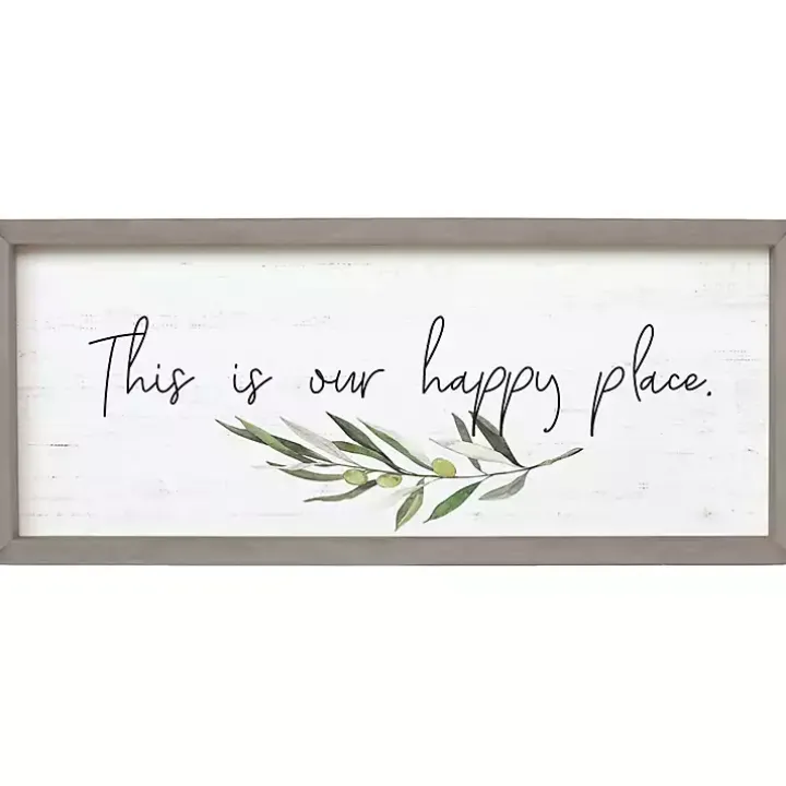 Our Happy Place Wall Plaque