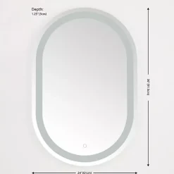 Oval Crosby LED Wall Mirror