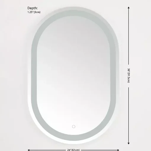 Oval Crosby LED Wall Mirror