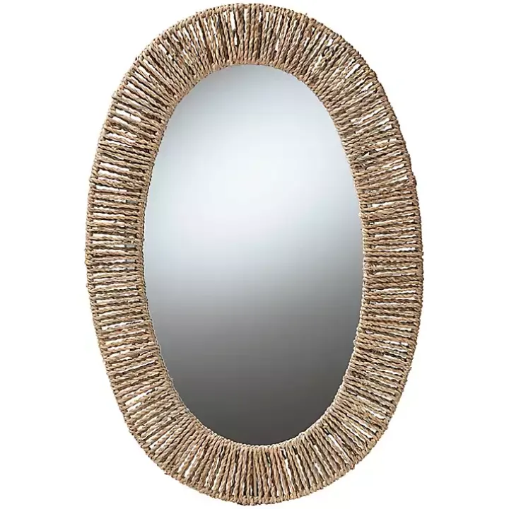 Oval Elwyn Seagrass Wall Mirror