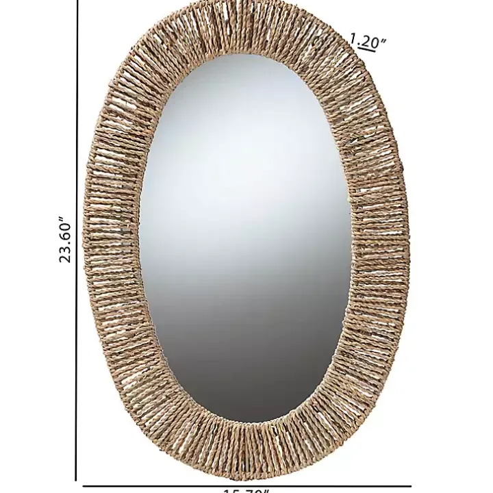 Oval Elwyn Seagrass Wall Mirror