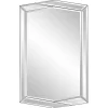Overlapping Asymmetrical Bevel Wall Mirror