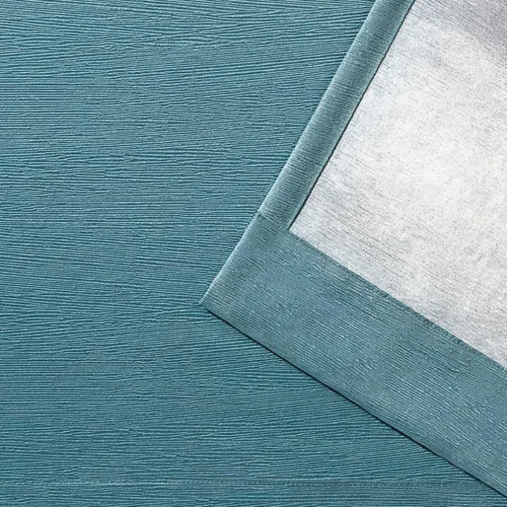 Oxford Teal Thermal Curtain Panel Set, 84 in.