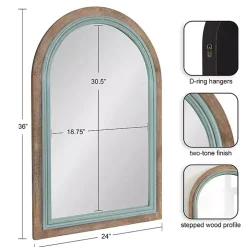 Palmer Arch Wood Wall Mirror