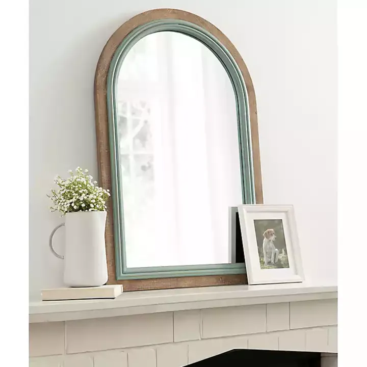 Palmer Arch Wood Wall Mirror