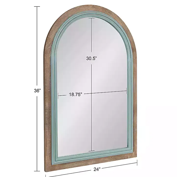Palmer Arch Wood Wall Mirror