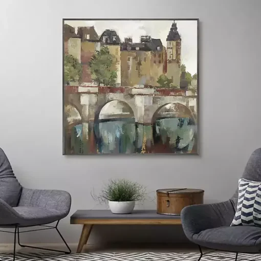 Paris Late Summer Framed Canvas Art Print