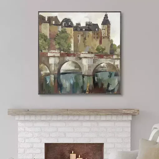 Paris Late Summer Framed Canvas Art Print