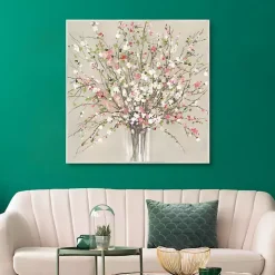 Peach Blossom Framed Canvas Art Print