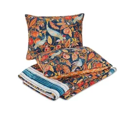 Peacock Garden King 3-pc. Quilt Set
