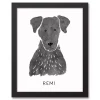 Personalized Black Labrador Canvas Wall Plaque