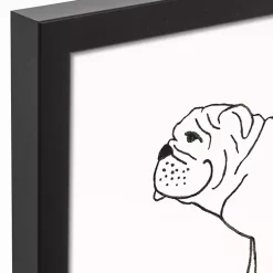 Personalized Bulldog Framed Wall Plaque