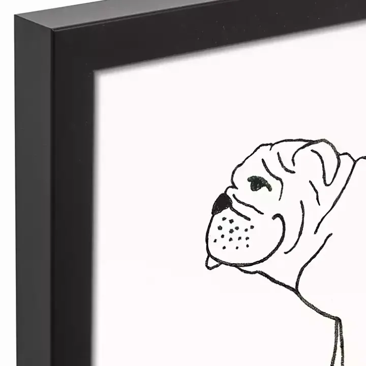 Personalized Bulldog Framed Wall Plaque