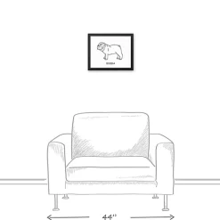 Personalized Bulldog Framed Wall Plaque