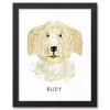Personalized Golden Doodle Canvas Wall Plaque