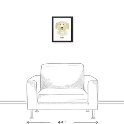 Personalized Golden Doodle Canvas Wall Plaque