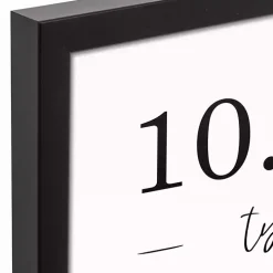 Personalized Names & Dates Framed Canvas Print