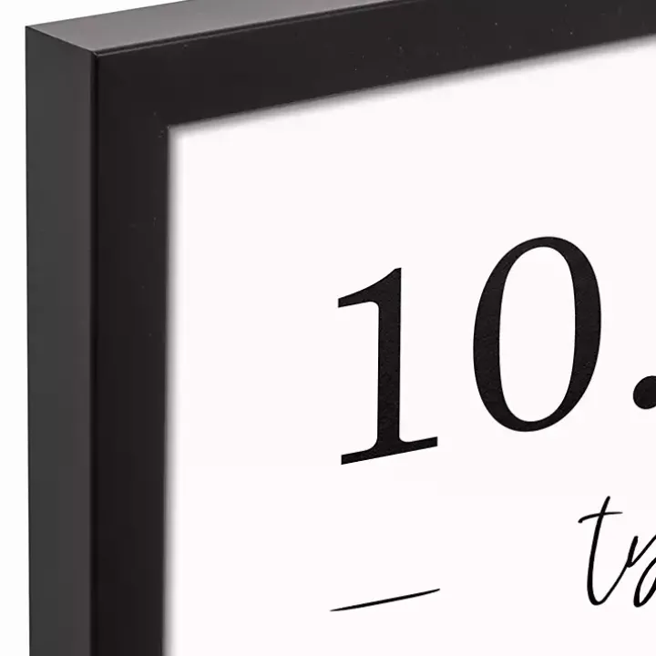 Personalized Names & Dates Framed Canvas Print