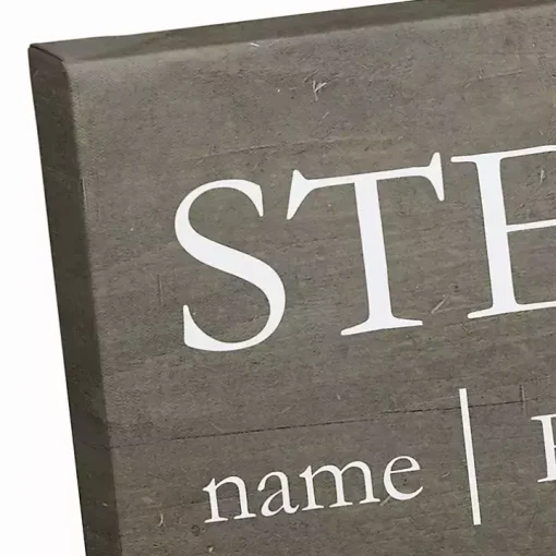 Personalized Stepdad Definition Canvas Wall Plaque