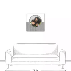 Personalized Two Tone Charcoal Plank Wall Plaque