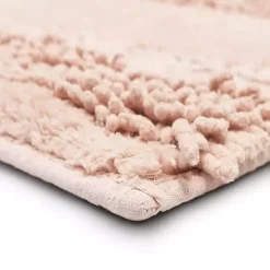 Petal Blush Asymmetrical Cotton Bath Mat, 60 in.