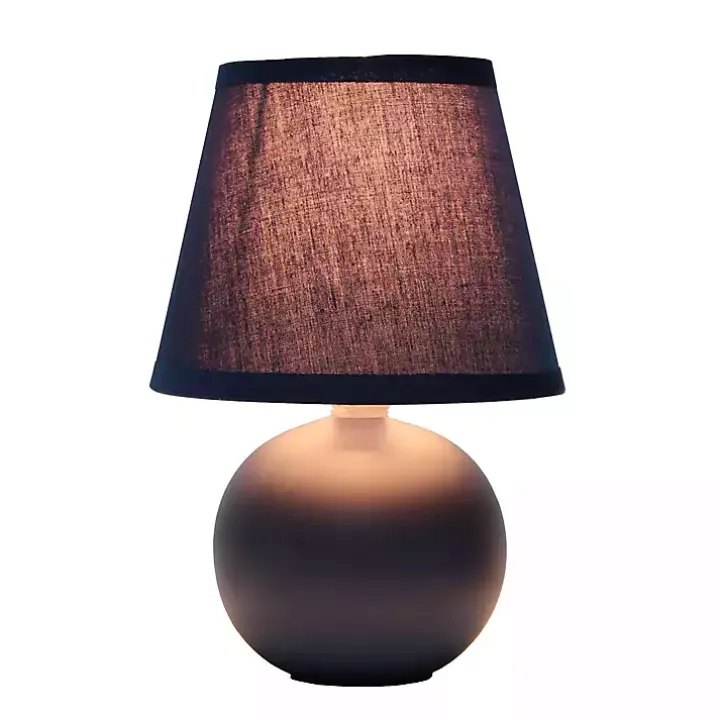 Petite Blue Orb Ceramic Table Lamp