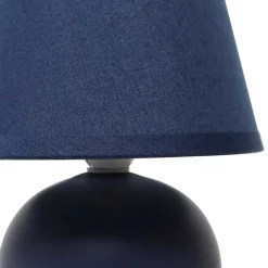 Petite Blue Orb Ceramic Table Lamp