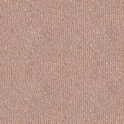 Pink Boucle Oval Upholstered Ottoman