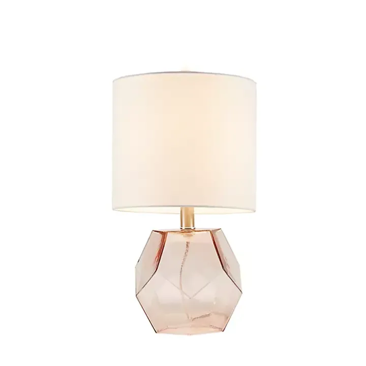 Pink Glass Stella Table Lamp
