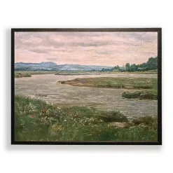 Pink Sky Landscape Framed Art Print