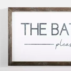 Please Seat Yourself Framed Wall Plaque