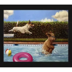 Pool Party Framed Art Print