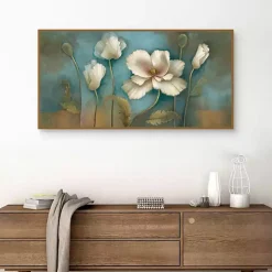 Poppy Melody Framed Canvas Art Print