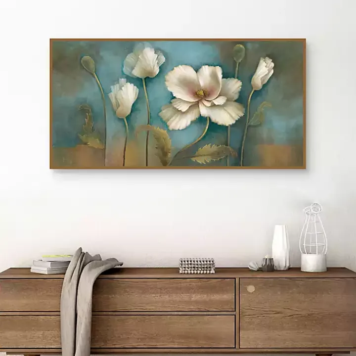 Poppy Melody Framed Canvas Art Print