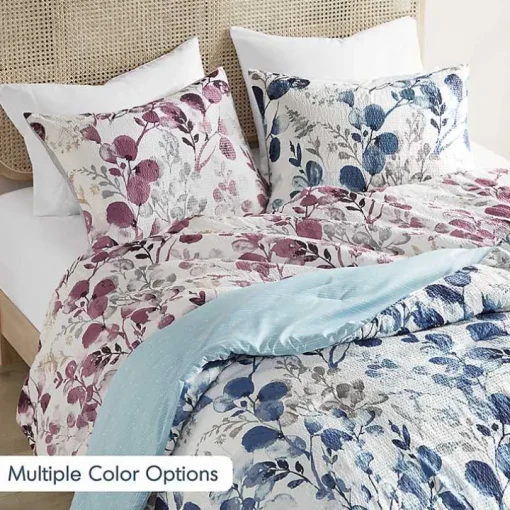 Purple Botanical 3-pc. Full/Queen Comforter Set