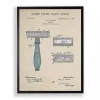 Razor Patent Framed Art Print