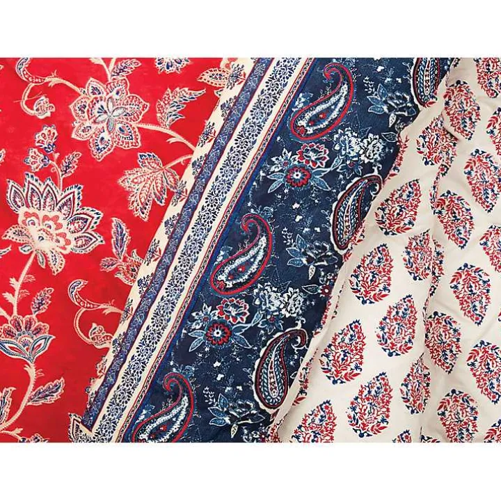 Red Navy Marbella King 5-pc. Comforter Set