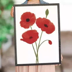 Red Poppies Framed Art Print