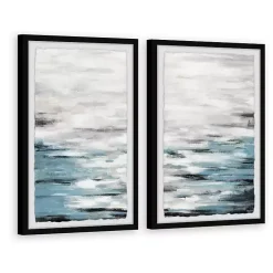 Reflective Sea Framed Art Prints, Set of 2