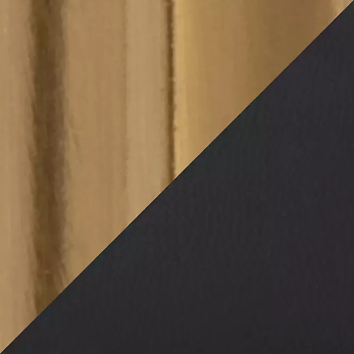 Remy Black & Gold Swivel Bar Stools, Set of 2