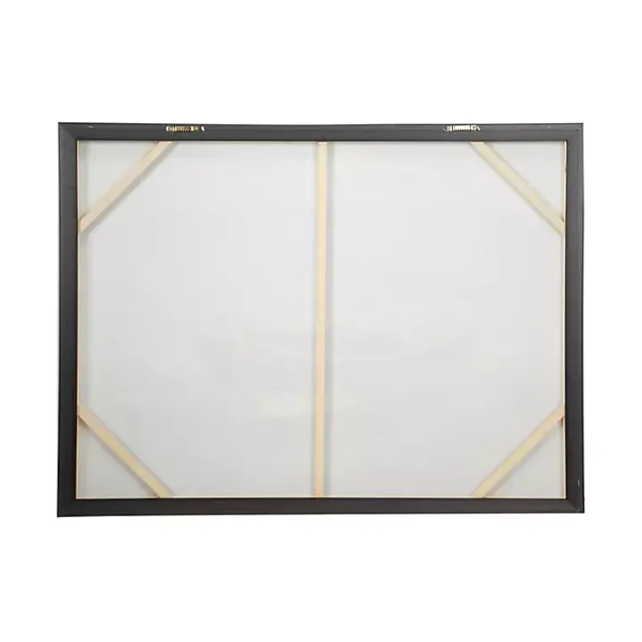 Resting Rowboat Framed Canvas Art Print