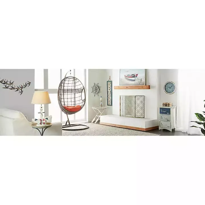 Resting Rowboat Framed Canvas Art Print