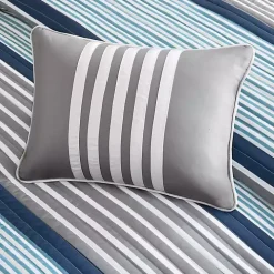 Reversible Stripes 5-pc. Full/Queen Quilt Set